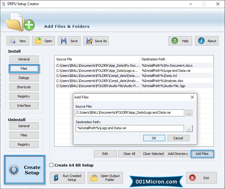 Setup Installer Software Screenshot